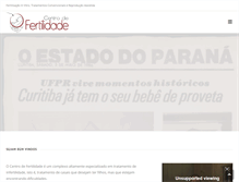 Tablet Screenshot of centrodefertilidade.com.br